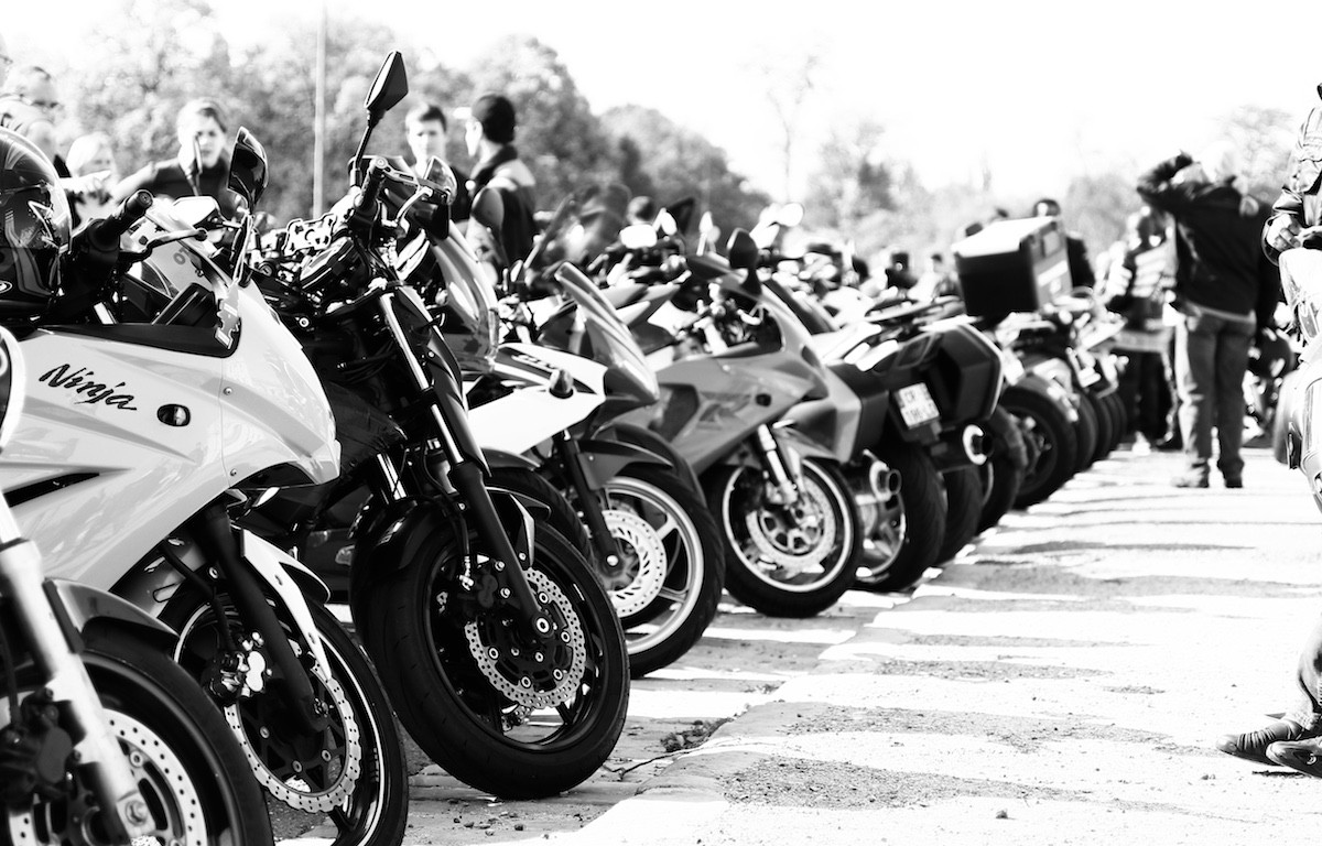 Paris manif motard