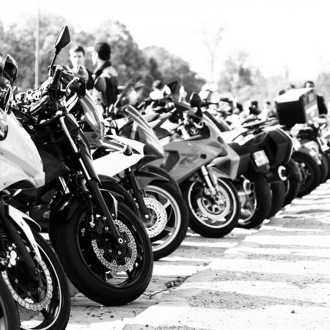 Paris manif motard