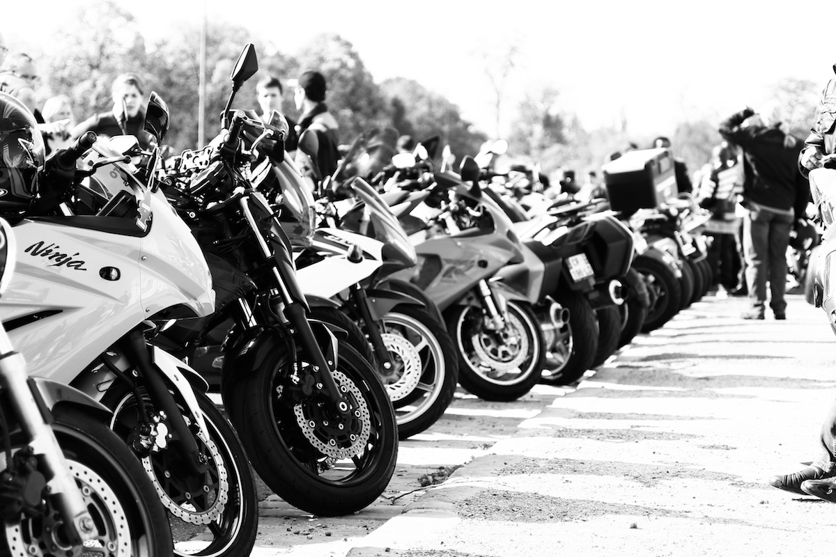 Paris manif motard