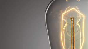 Lumière sur fond gris